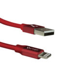 Cable Apple Lightning USB De 1 Metro Rojo Vorago Cab-119-Rd