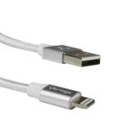 CABLE APPLE LIGHTNING USB DE 1 METRO BLANCO VORAGO CAB-119-WH