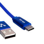 Cable Vorago Cab-123 USB Tipo C 1M Carga Rapida Azul, Cab-123-Bl
