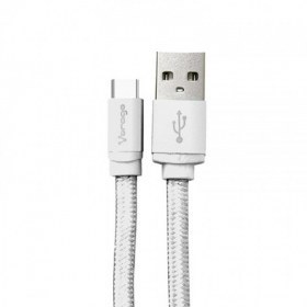 Cable Vorago Cab-123 USB Tipo C 1M Carga Rapida Blanco, Cab-123-Wh