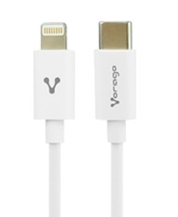 Cable Vorago Tipo C – Lightning 20W Carga Rapida 1 Mt Blanco Cab-125