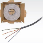 BOBINA CABLE UTP CAT.5E VORAGO CAB-207 GRIS 305MTS