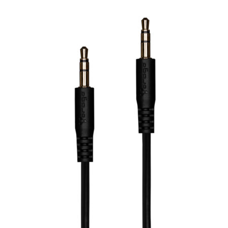 Cable Auxiliar Audio Vorago Cab-A01B Negro 3.5Mm A 3.5 Mm –