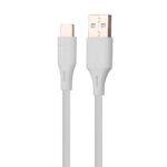 Cable USB Tipo C Vorago Cab-C01W 1M, Carga Rapida, Color Blanco