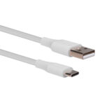 Cable USB Tipo C Vorago Cab-C01W 1M, Carga Rapida, Color Blanco