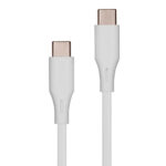 Cable Vorago Cab-Cc01W USB Tipo C- USB Tipo C 1 Metro Carga Rapida Blanco -