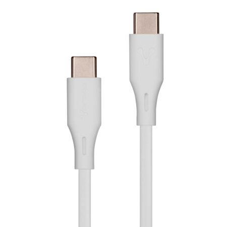 Cable Vorago Cab-Cc01W USB Tipo C- USB Tipo C 1 Metro Carga Rapida Blanco –