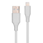 Cables USB Vorago Cab-L01W - USB A, Lightning, 1 M, Blanco