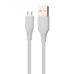Cable USB A Micro USB Vorago Cab-M01W/1 Metro/Blanco