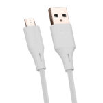 Cable USB A Micro USB Vorago Cab-M01W/1 Metro/Blanco