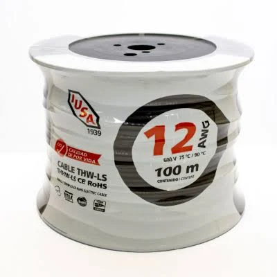 CABLE ELECTRICO IUSA 301716/12AWG/100M/COLOR BLANCO