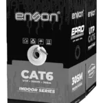 Bobina De Cable Utp Cat6 Enson 13161G305 Serie Pro-Ii Calibe 23 Awg 100% Cobre Forro Pvc Color Gris, 305Mts