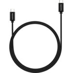 Cable Adata USB Tipo C - USB Tipo C. Conector Reversible Tipo C - Potencia Máxima De Salida De 100 W, Tejido De Nailon, (1 M De Longitud). Color Negro. Ca