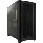 Gabinete Corsair 4000D Airflow - ATX, Negro, Semitorre Con Cristal Templado