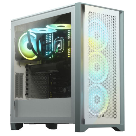 Gabinete Corsair 4000D Airflow Cc-9011201-Ww – ATX, Blanco, Semitorre Con Cristal Templado
