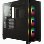 Gabinete Corsair Icue 4000X Rgb, Negro, Mediatorre C/Ventana, Sin Fuente, Tg/ATX, Cc-9011204-Ww
