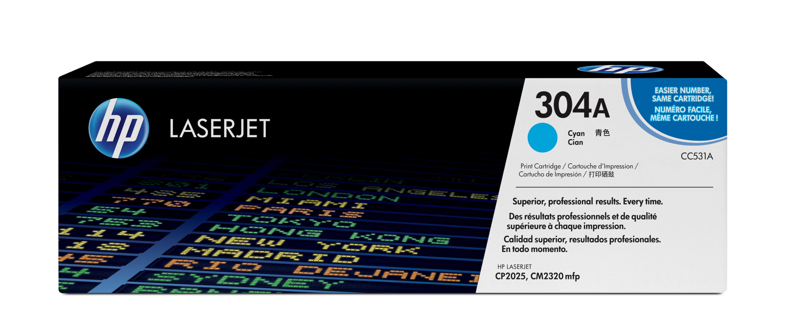 TONER HP 304A CYAN 2800 PAGINAS P/LASERJET CC531A