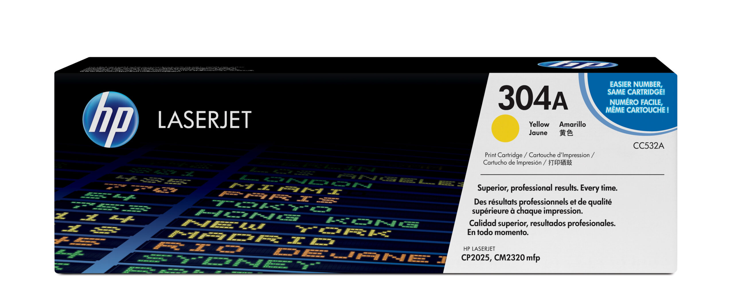 TONER HP 304A AMARILLO 2800 PAGINAS P/LASERJET CC532A