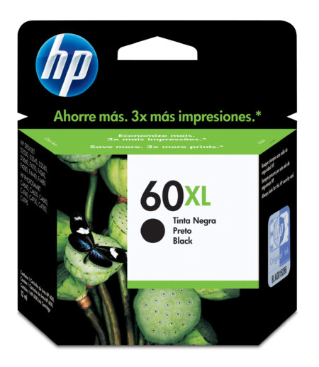 Cartucho De Tinta HP 60Xl Negro Cc641Wl