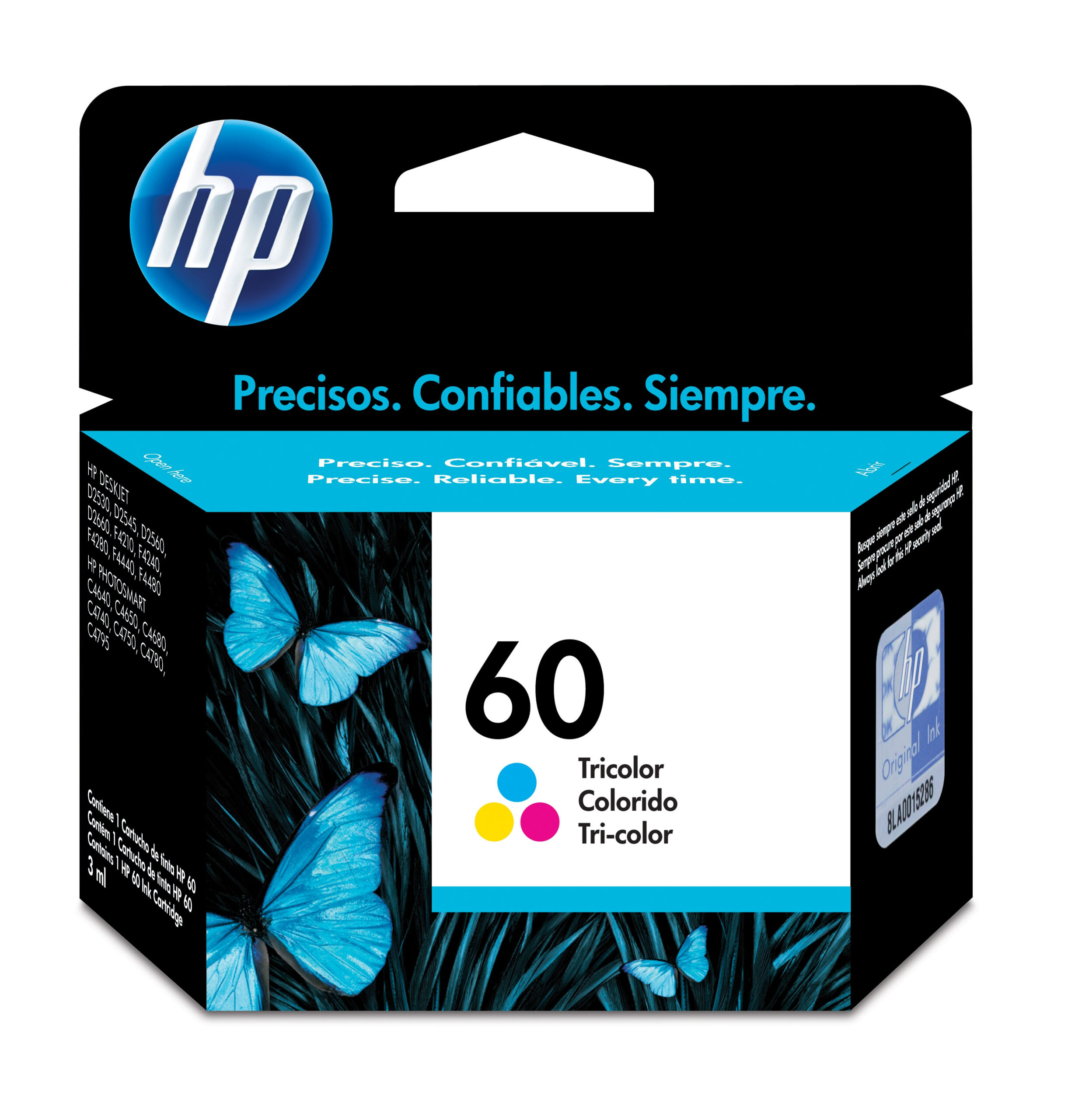 CARTUCHO DE TINTA HP 60 TRICOLOR CC643WL