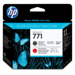 CABEZAL HP LF 771 NEGRO MATTE/ROJO CROMATICO Z6200, CE017A
