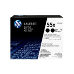 DUAL PACK TONER HP 55X ALTO RENDIMIENTO CE255XD 2 PIEZAS