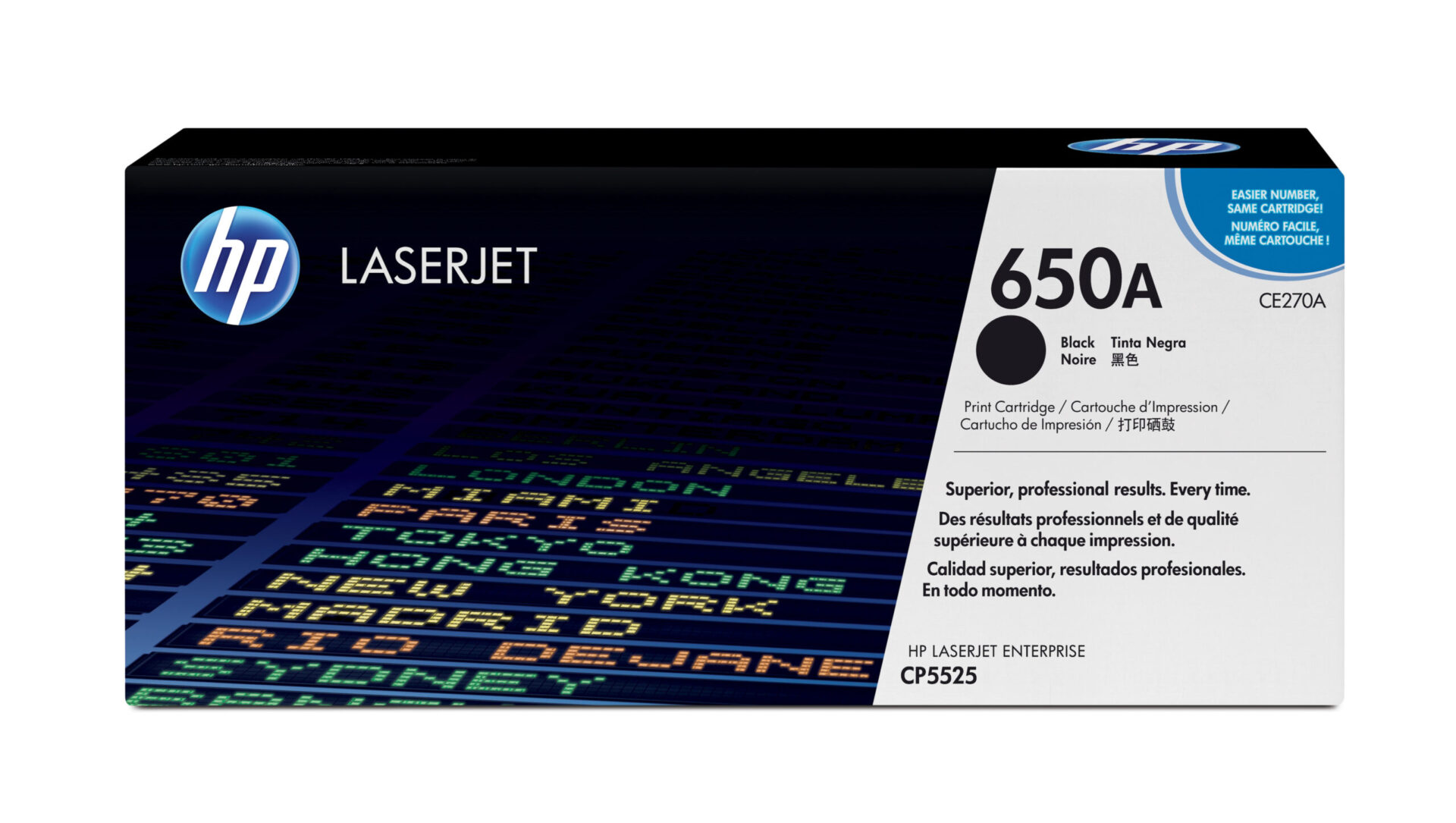 Toner Hp 650a Color Negro Para Laserjet Cp5525, Ce270a