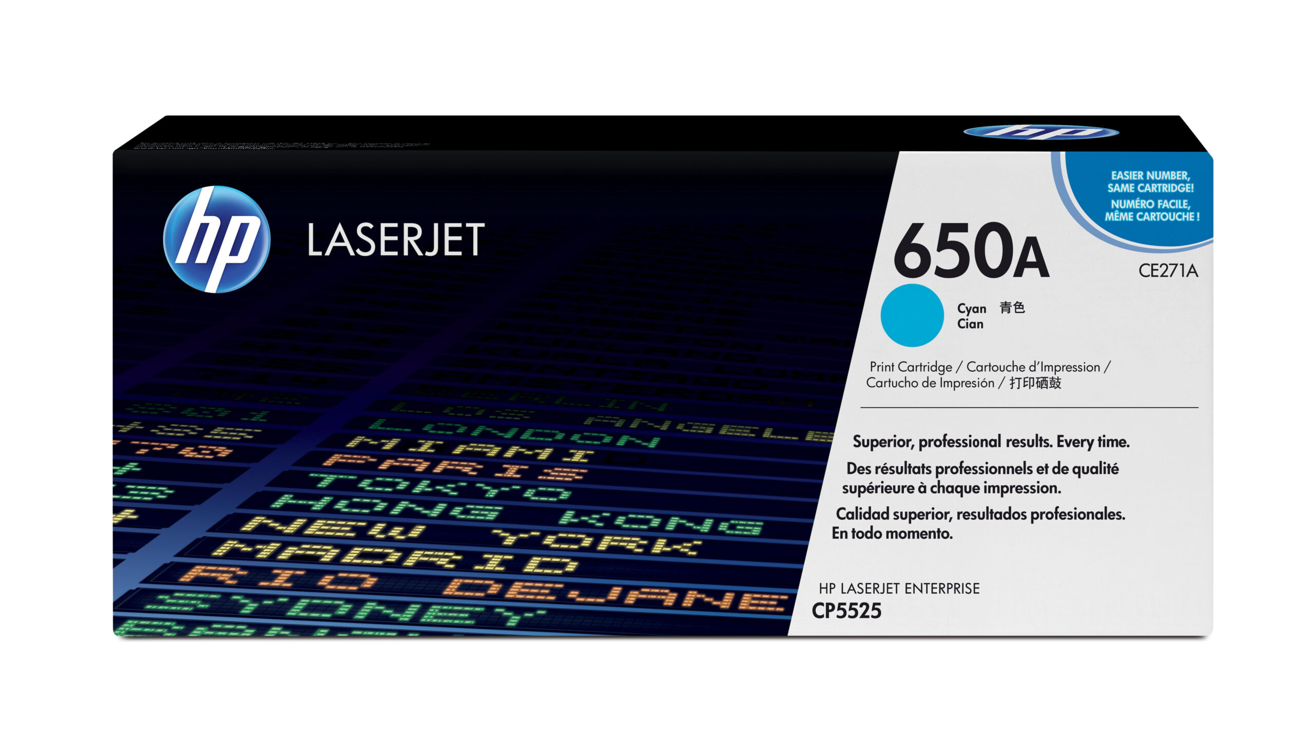 TONER HP 650A COLOR CYAN PARA LASERJET, CE271A