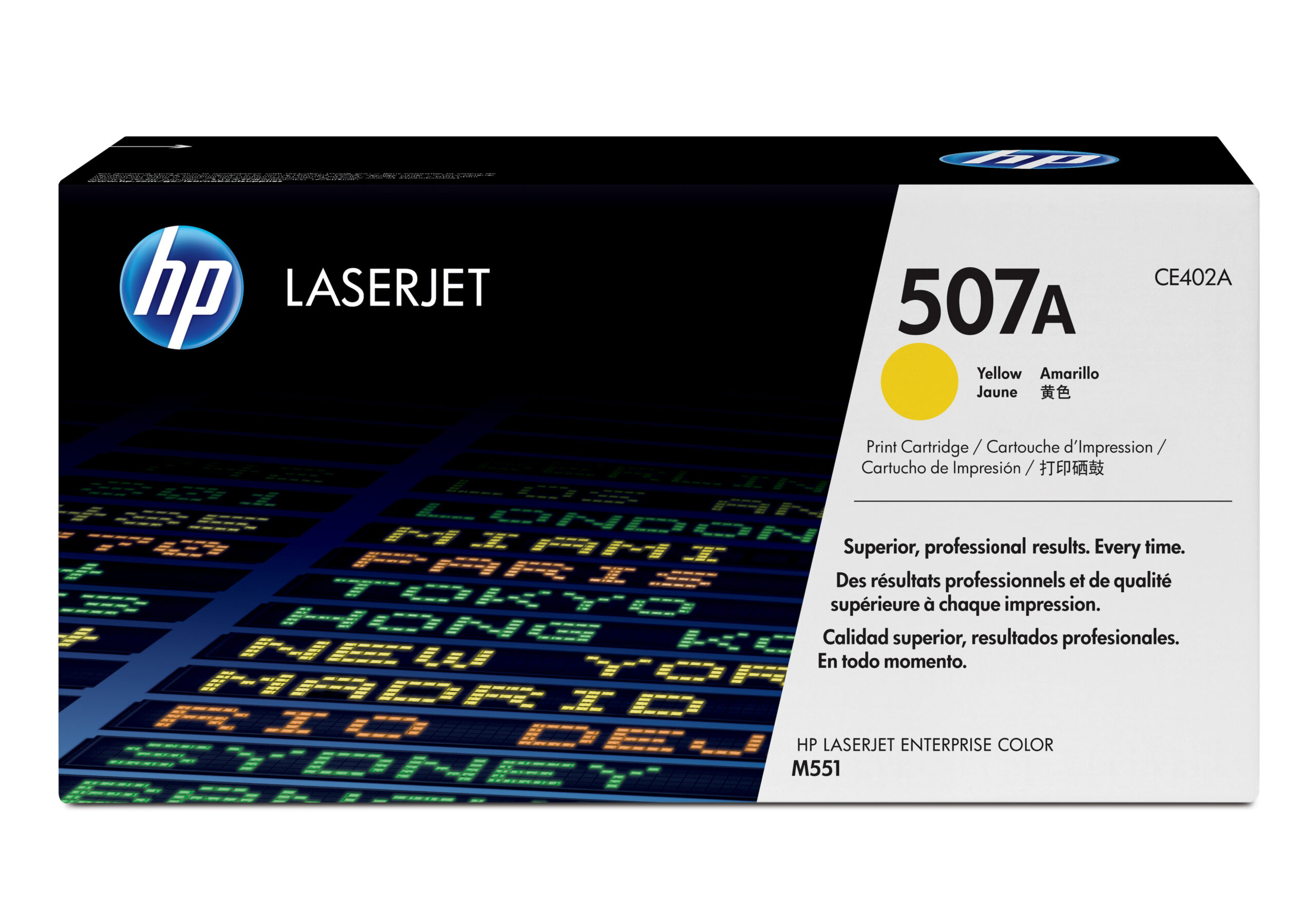 TONER HP 507A COLOR AMARILLO 6,000 PAGINAS CE402A