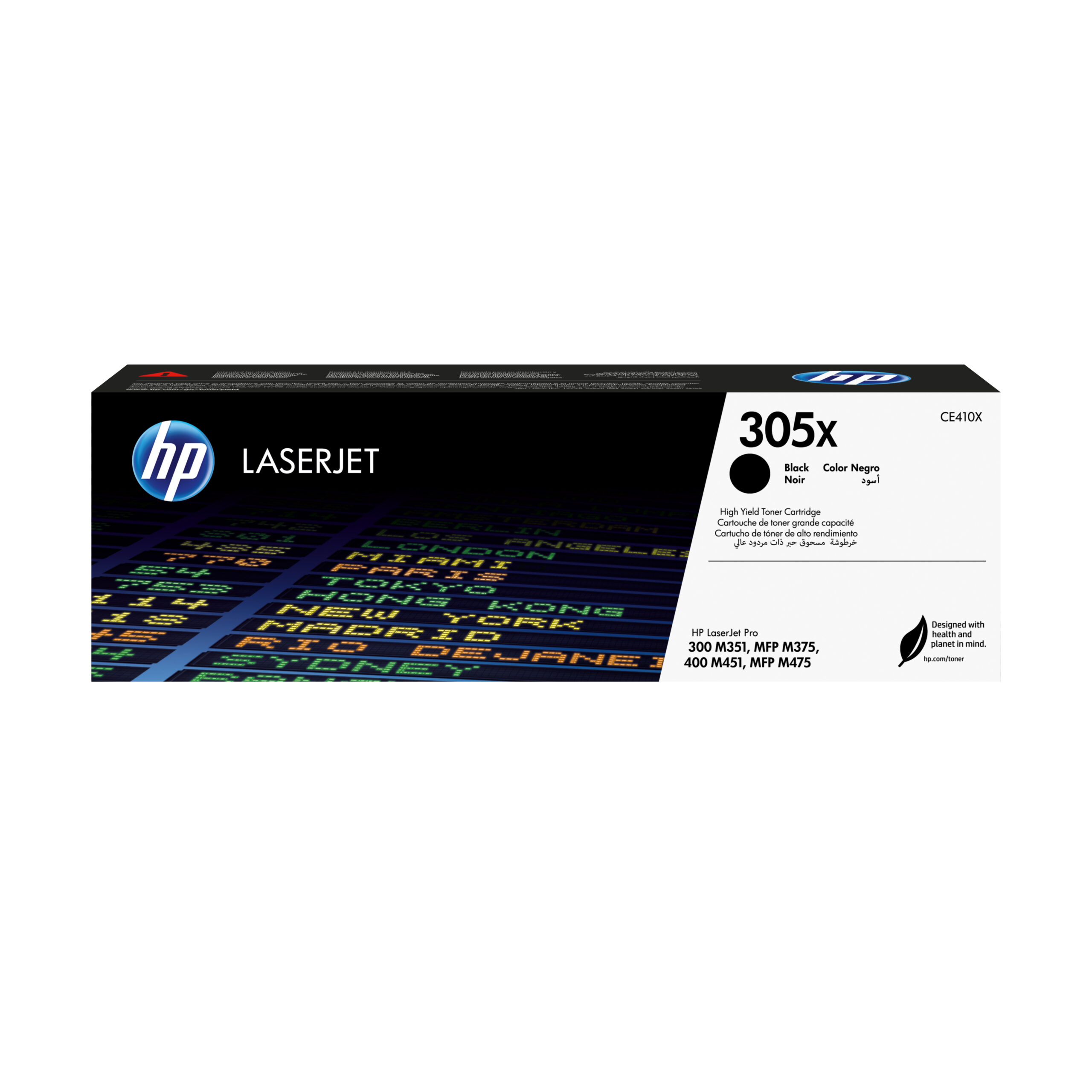 TONER HP 305X NEGRO P/LASERJET PRO M451/M475, CE410X