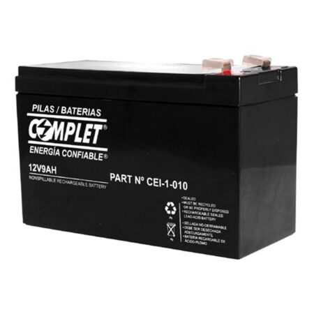 Batería Plomo Ácido Complet 12V 9Ah. Garantía 12 Meses –