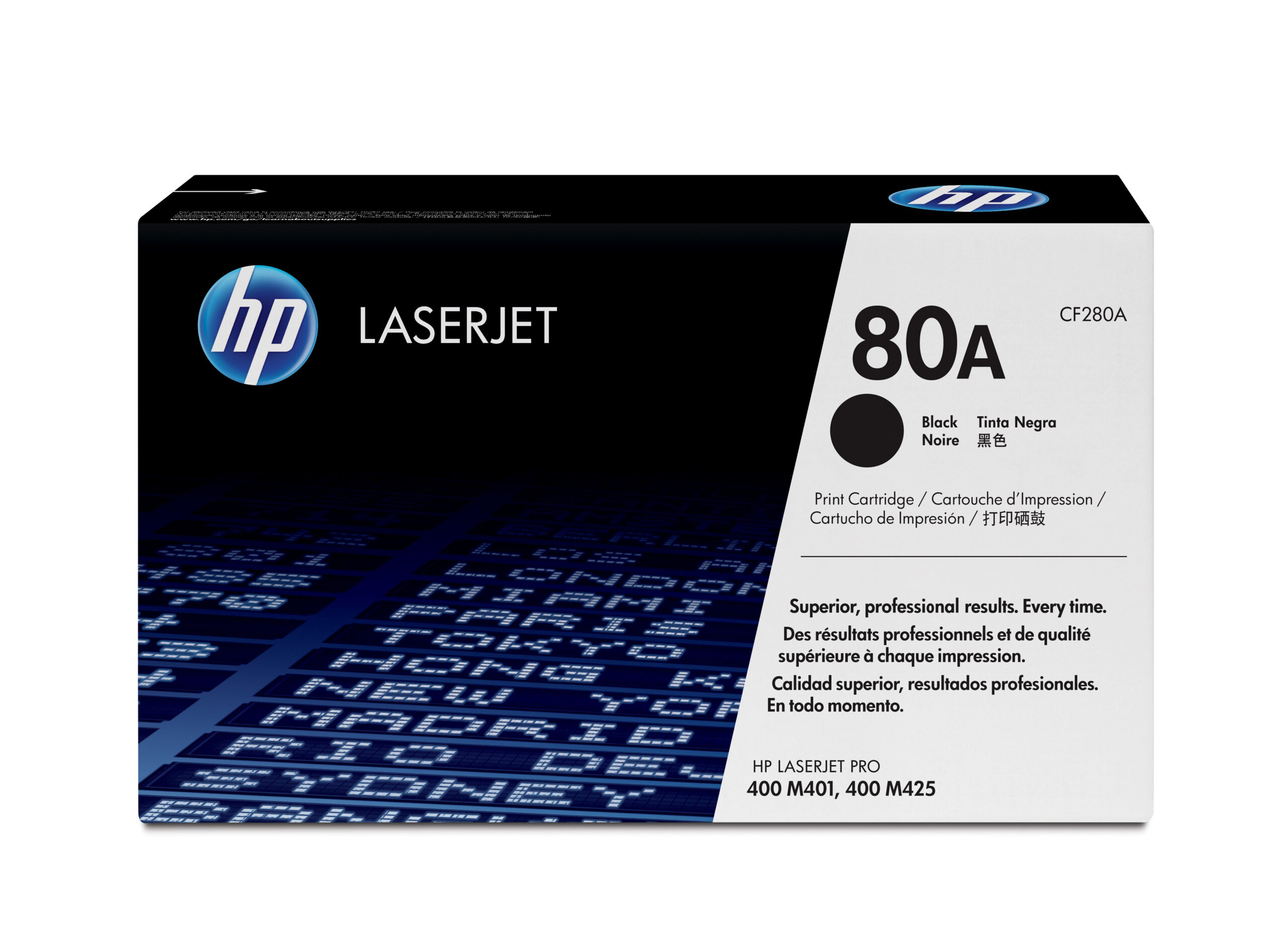 TONER HP 80A NEGRO CF280A P/LASERJET PRO M401/M425