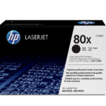 TONER HP 80X NEGRO P/LASERJET, 6900 PAGINAS, CF280X