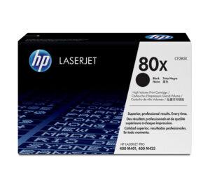 TONER HP 80X NEGRO P/LASERJET, 6900 PAGINAS, CF280X