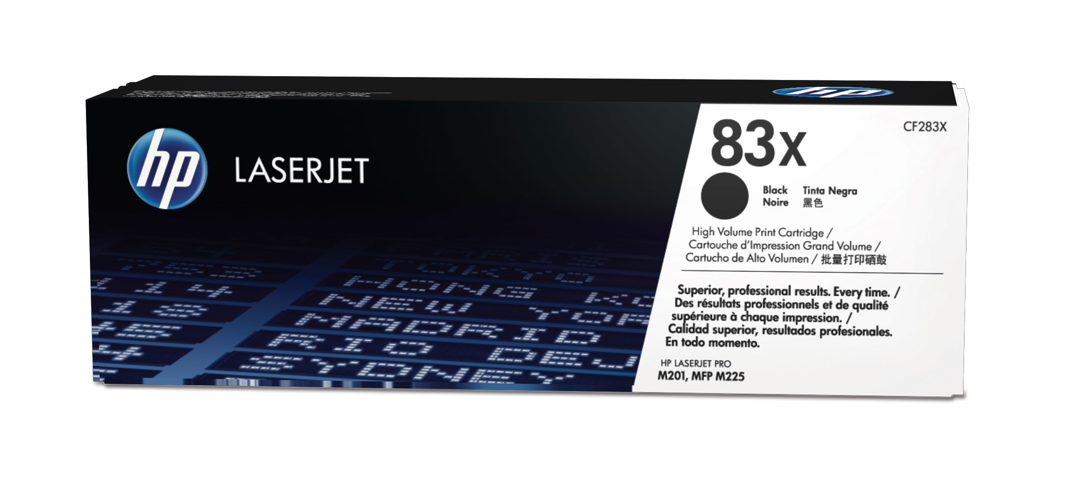 TONER HP 83X NEGRO LASERJET M201DW/M225DW ALTO RENDIMIENTO 2200PAG, CF283X