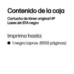 Toner HP 87A Negro 9,000 Paginas Cf287A