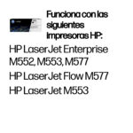TONER HP 508X NEGRO ALTO RENDIMINETO PARA M552/M553, CF360X