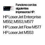 Toner HP 508X Magenta Alto Rendimineto P/M552/M553, Cf363X