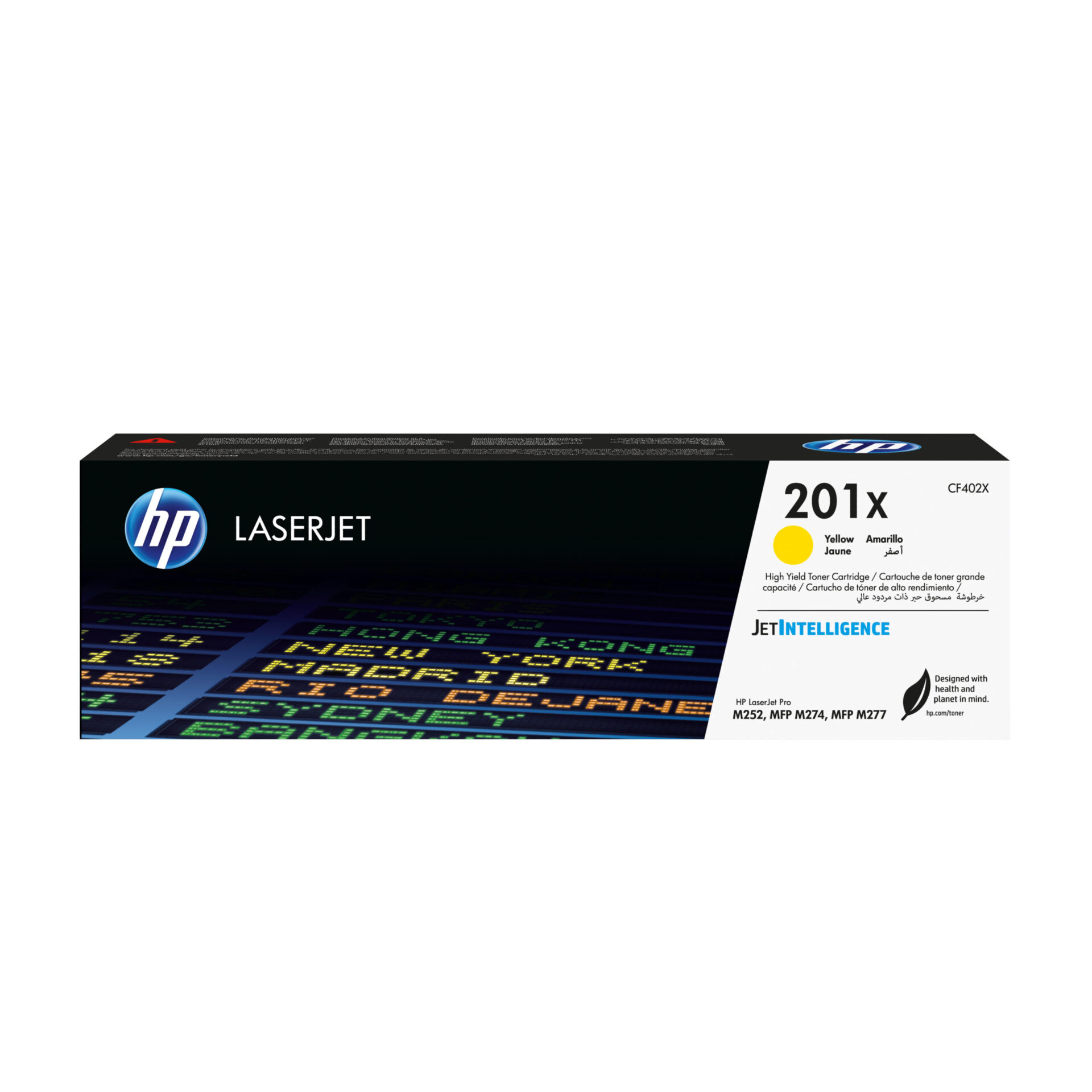 Toner Hp 201x Amarillo Alta Capacidad, Cf402x