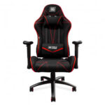 SILLA GAMING VORAGO START THE GAME CGC500-RD, TELA, RECLINABLE, NEGRO/ROJO