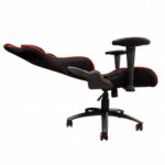 SILLA GAMING VORAGO START THE GAME CGC500-RD, TELA, RECLINABLE, NEGRO/ROJO
