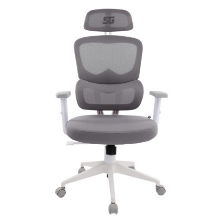 Silla Vorago Start The Game Cgm-400-Wh Mesh / Reclinable / Descansa Brazos 1D / Blanco –