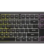 Teclado Alambrico/Mecanico/Gamer Corsair K55 Core Rgb/Switch Rubber,Ingles/Negro/Ch-9226C65-Na