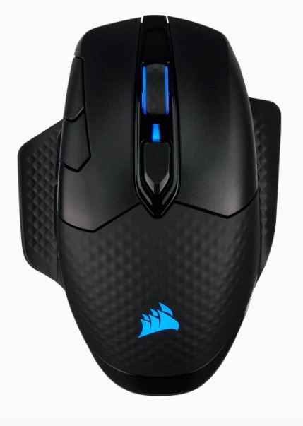 Mouse Inalambrico RF Corsair Dark Core Rgb Pro, 18000 Dpi/8 Botones/Optico/Bluetooth/USB/Color Negro, Ch-9315411-Na