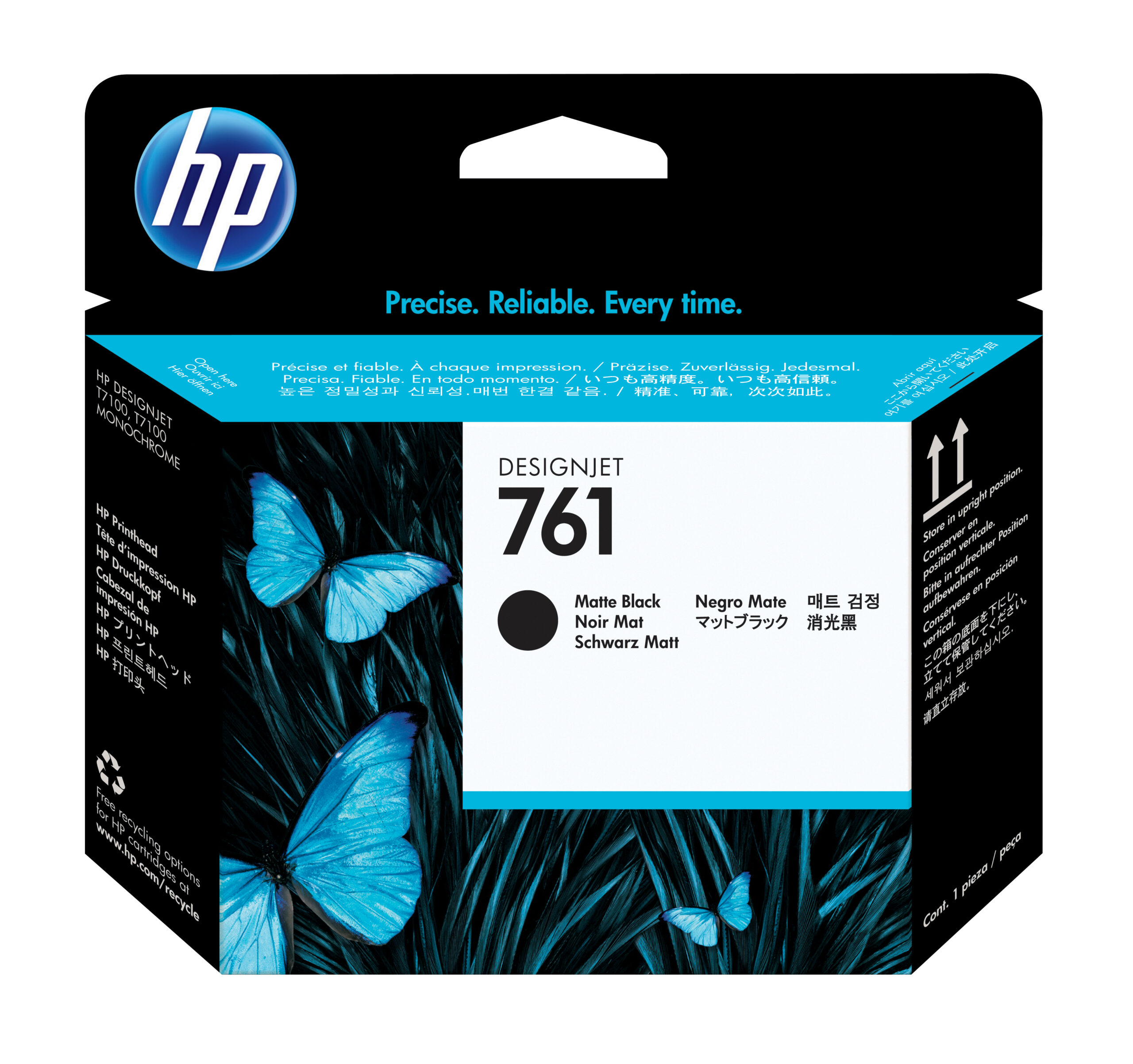 Cabezal Hp Lf 761 Negro Mate/negro Mate T7100 400ml, Ch648a