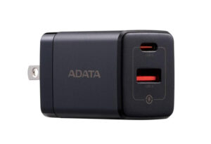 CARGADOR DE PARED ADATA CHARGERU-0352-QCPDBK 35W, 1 PUERTOS USB-C, 1 PUERTO USB-A, ENCHUFE PLEGABLE, NEGRO