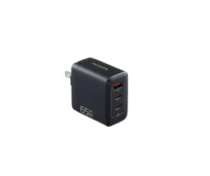 CARGADOR DE PARED ADATA CHARGERU-0653-QCPDBK 65W, 2 PUERTOS USB-C, 1 PUERTO USB A ENCHUFE PLEGABLE, NEGRO