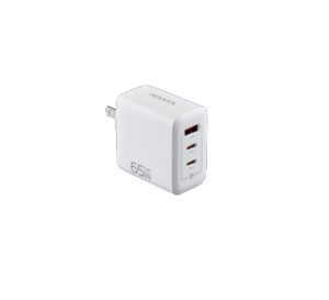CARGADOR DE PARED ADATA CHARGERU-0653-QCPDWH 65W, 2 PUERTOS USB-C PD 3.0, 1 PUERTO USB-A QC 3.0, BLANCO