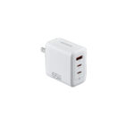 Cargador De Pared Adata Chargeru-0653-Qcpdwh 65W, 2 Puertos USB-C Pd 3.0, 1 Puerto USB-A Qc 3.0, Blanco
