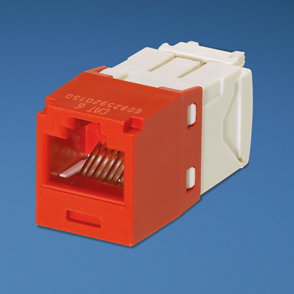 Conector Jack RJ45 Cat6 Estilo Tg Mini-Com Rojo Panduit, Cj688Tgrd